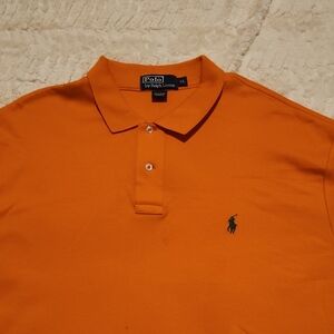 Polo by Ralph Lauren Men's Bright Orange Polo Shirt